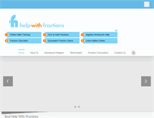 Tablet Screenshot of helpwithfractions.com